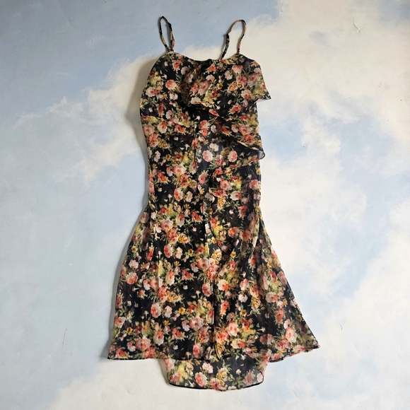 Floral UNIF Spaghetti Strap Dress - Picture 1 of 13